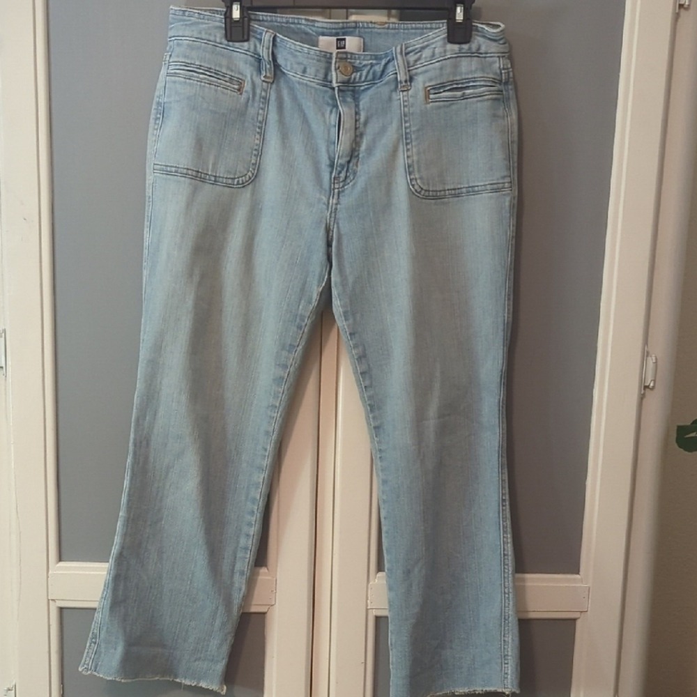 GAP Light Blue Straight-Leg Women's Jeans Size 10 Clean Girl Y2K 90's